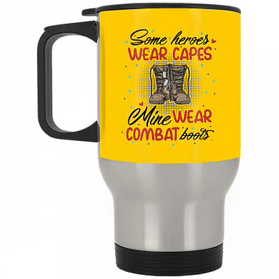 14 oz. Silver Travel Mug