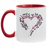 Daddy's Girl I Used to Be His Angel Now He Is Mine Accent Mug