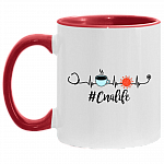 CNA Life Heart Beat Coffee 2020 Quarantined Accent Mug
