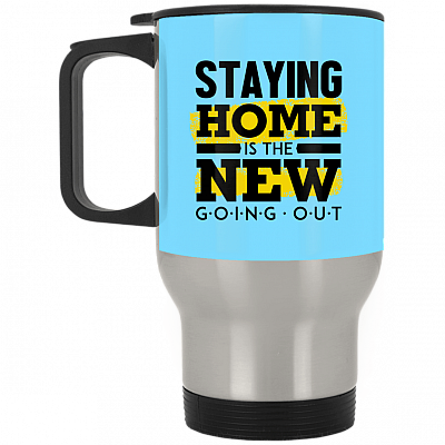 14 oz. Silver Travel Mug