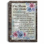 You Became My Mother Vintage Gallery Wrapped Framed Canvas Prints - Unframed Poster - Home Decor Wall Art, White, 0.75'' Framed Canvas