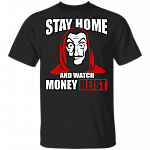 Stay Home And Watch Spanish Movie T-Shirt, Black, Unisex T-Shirt