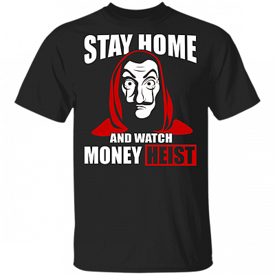 Stay Home And Watch Spanish Movie T-Shirt, Black, Unisex T-Shirt