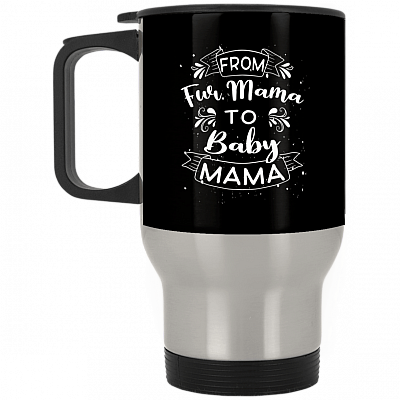 14 oz. Silver Travel Mug