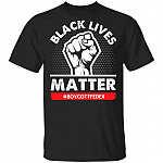 Black Lives Matter Boycott Delivery Service T-Shirt - Anti Racism Shirt, Black, Unisex T-Shirt
