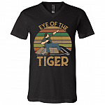 Eye of The Tiger Dean Vintage T-Shirt - V- Neck, Black, V-Neck T-Shirt