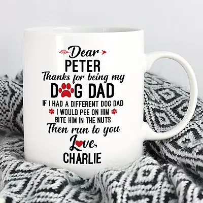 Alternative view of Personalized Thanks For Being My Dog Dad If I Had A Different Dog Dad Ceramic Coffee Mug - Beer Stein