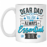 Dad Always Remember I Was Your Fastest Swimmer Champion Ceramic Coffee Mug - Beer Stein - Water Bottle, White, 11 oz. White Mug
