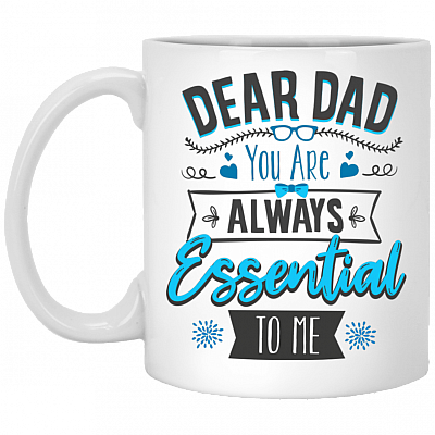 Dad Always Remember I Was Your Fastest Swimmer Champion Ceramic Coffee Mug - Beer Stein - Water Bottle, White, 11 oz. White Mug