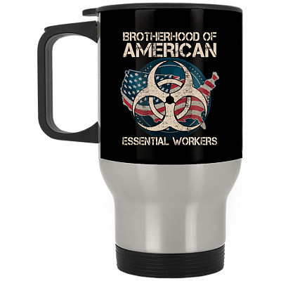 14 oz. Silver Travel Mug