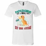 T-SHIRT (OFFICIAL), White, V-Neck T-Shirt