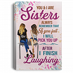 Always Remember That If You Fall I Will Pick You Up Gallery Wrapped Framed Canvas Prints-Unframed Poster, White, 0.75'' Framed Canvas