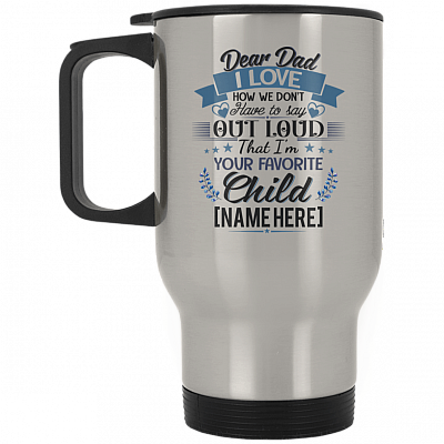 14 oz. Silver Travel Mug