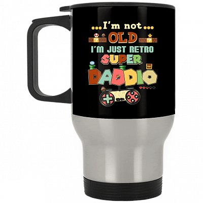 14 oz. Silver Travel Mug