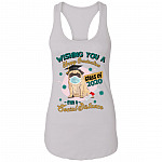 Wishing You A Happy Graduation From A Social Distance Cotton Tank Top Tee - Ladies Racerback Tank - Quarantine Graduation Gifts, White, Ladies Racerback Tank Wishing You A Happy Graduation From A Social Distance Cotton Tank Top Tee - Ladies Racerback Tank - Quarantine Graduation Gifts, White, Ladies Racerback Tank