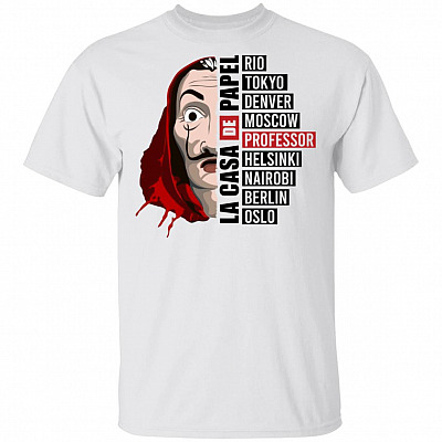 Professor Tokyo Berlin T-Shirt, White, Unisex T-Shirt