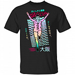 Iconic Vaporwave Japanese Aesthetic Glico Running Man Amuze Ni Hon T-Shirt, Black, Unisex T-Shirt Iconic Vaporwave Japanese Aesthetic Glico Running Man Amuze Ni Hon T-Shirt, Black, Unisex T-Shirt