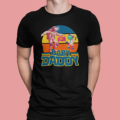 Alternative view of Baby Daddy Fathers Day Gift For Dad T-Shirt - Youth Shirt