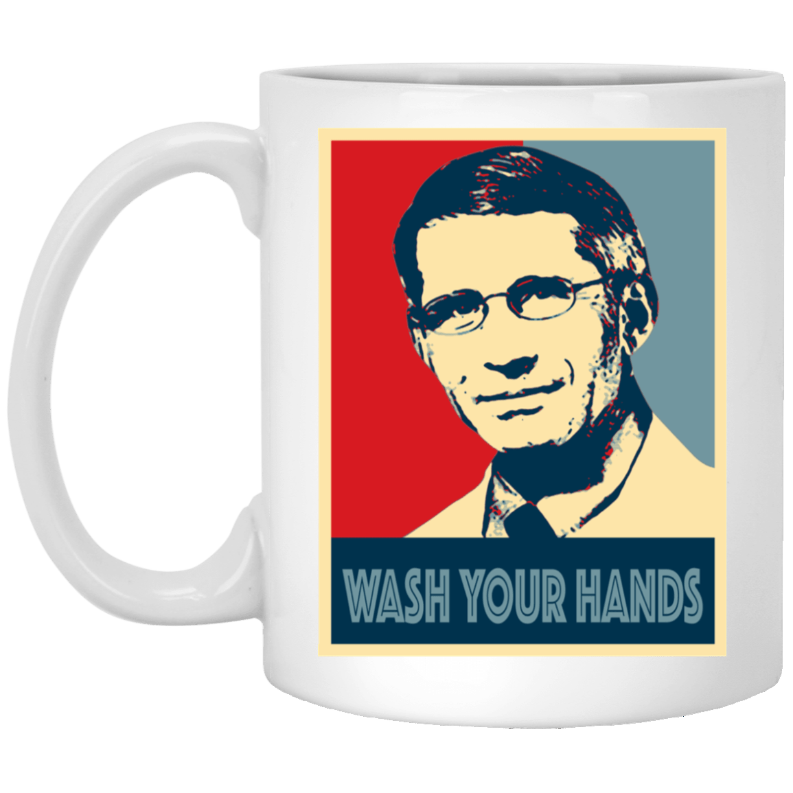 Wash Your Hands Hope Ceramic Coffee Mug - Beer Stein - Water Bottle - Color Changing Mug, White, 11 oz. White Mug Wash Your Hands Hope Ceramic Coffee Mug - Beer Stein - Water Bottle - Color Changing Mug, White, 11 oz. White Mug