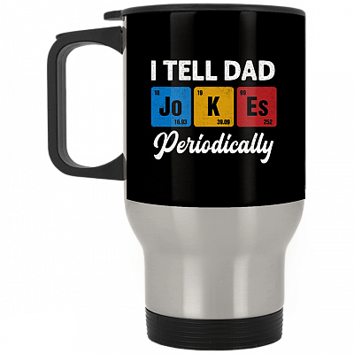 14 oz. Silver Travel Mug