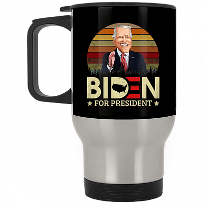 14 oz. Silver Travel Mug