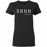 Shhh ut The Fuck Up Ladies T-Shirt - Premium Ladies Triblend Dolman Sleeve Shirt, Black, Ladies T-Shirt