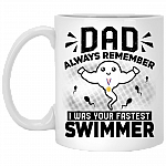 Dear Dad You Are Always Essential To Me Gift For Dad Father's Day Gift Ceramic Coffee Mug - Water Bottle, White, 11 oz. White Mug Dear Dad You Are Always Essential To Me Gift For Dad Father's Day Gift Ceramic Coffee Mug - Water Bottle, White, 11 oz. White Mug