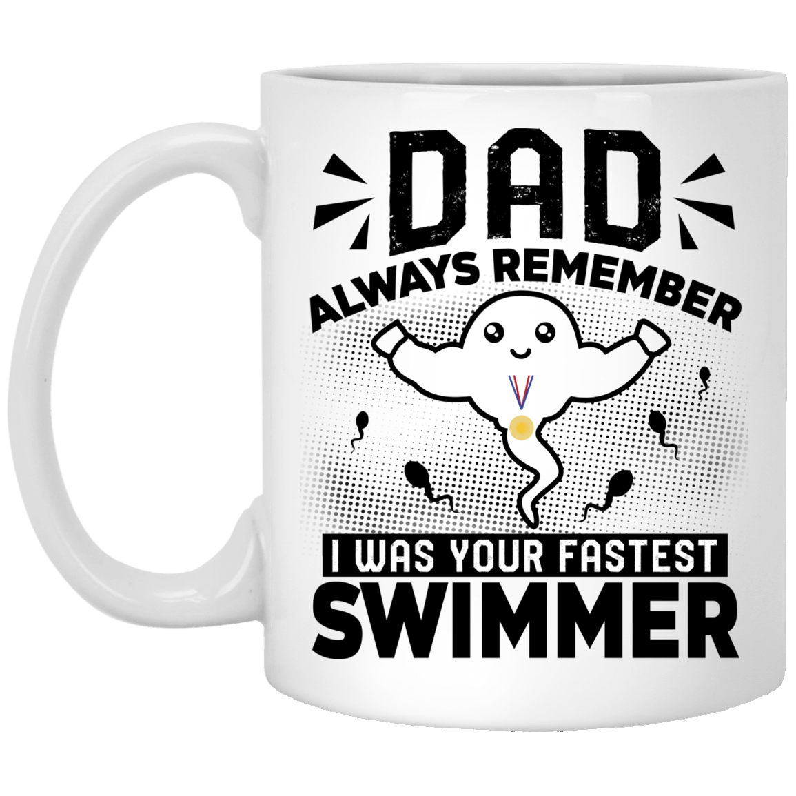 Dear Dad You Are Always Essential To Me Gift For Dad Father's Day Gift Ceramic Coffee Mug - Water Bottle, White, 11 oz. White Mug Dear Dad You Are Always Essential To Me Gift For Dad Father's Day Gift Ceramic Coffee Mug - Water Bottle, White, 11 oz. White Mug