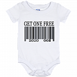 Funny Twin Onesies 2020 Buy One Get One Free Barcode Baby Onesie - Baby Infant Bodysuit, White, Baby Onesie - 12 Month