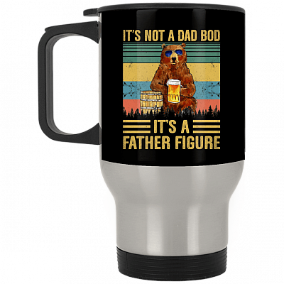 14 oz. Silver Travel Mug