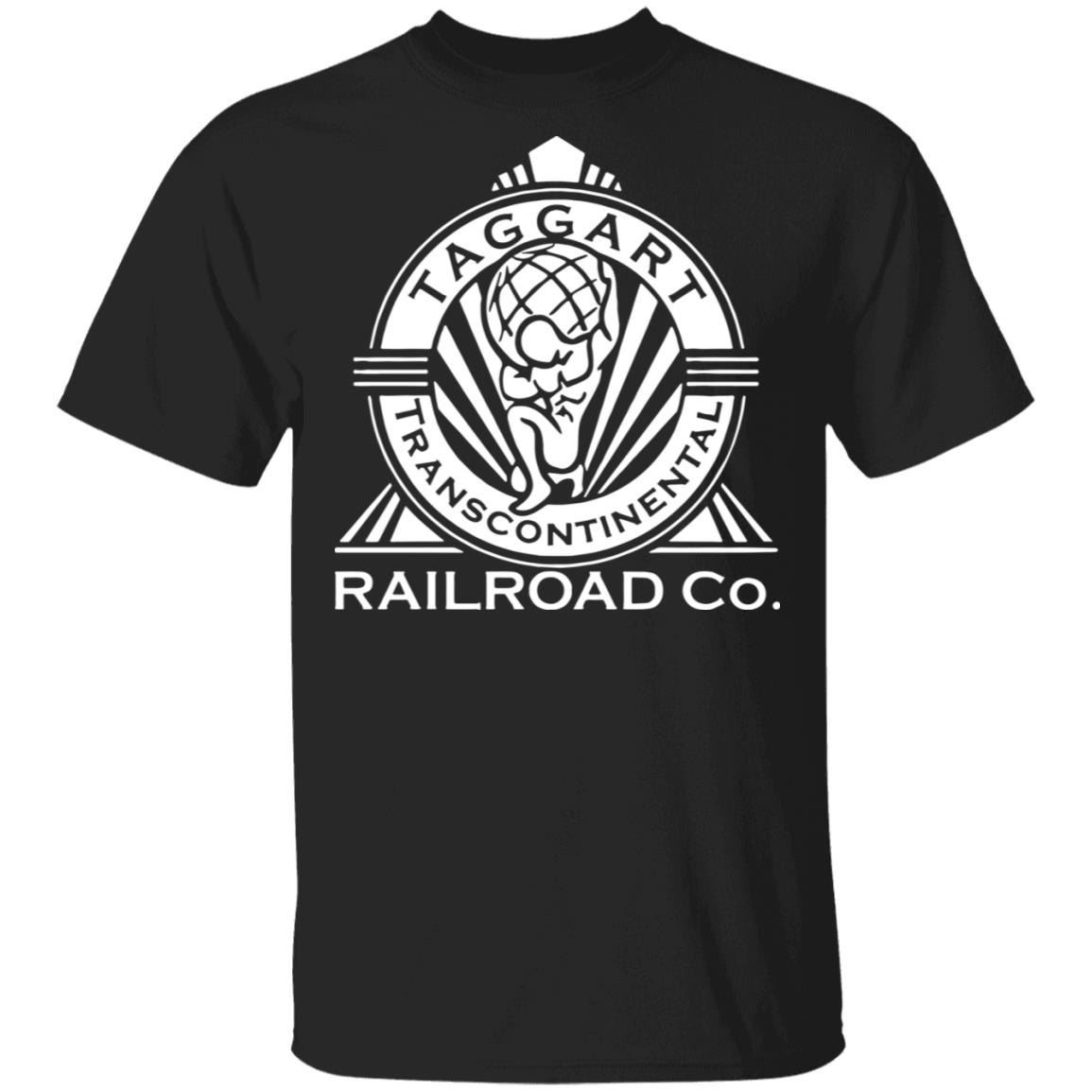 Taggart Transcontinental Railroad Co T-Shirt, Black, Unisex T-Shirt Taggart Transcontinental Railroad Co T-Shirt, Black, Unisex T-Shirt