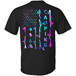 Camping American Flag Print On Back Only - Plain Front T-Shirt - Camping Lover Shirt, Black, Unisex T-Shirt Camping American Flag Print On Back Only - Plain Front T-Shirt - Camping Lover Shirt, Black, Unisex T-Shirt