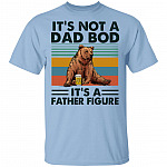 It's Not A Dad Bod It's A Father Figure Funny Retro Vintage Beer Dad T-Shirt, Light Blue, Unisex T-Shirt