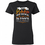 Being A Grandma Doesn't Make Me Old It Makes Me Blessed Ladies T-Shirt - Ladies Triblend Dolman Sleeve Shirt, Black, Ladies T-Shirt