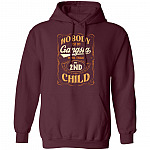 Nobody Test My Gangsta More Than My 2nd Child Gift Hoodie Sweatshirt - Funny Dad Daddy Fathers Day Meme Shirt, Maroon, Hoodie