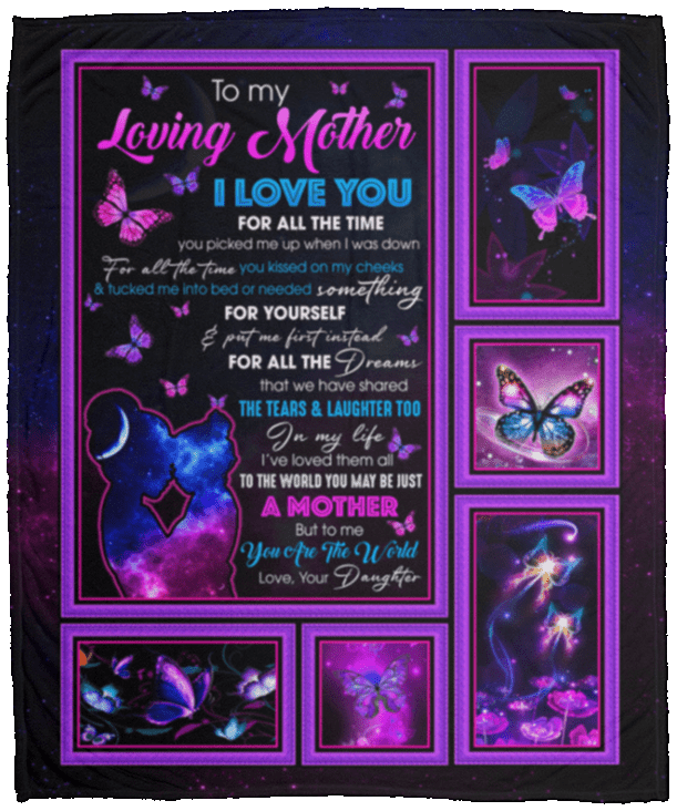 To My Mother I Love You For All The Time You Picked Me Up Daughter Mink Sherpa Blanket - Woven Blanket, White, Cozy Plush Fleece Blanket - 50x60 To My Mother I Love You For All The Time You Picked Me Up Daughter Mink Sherpa Blanket - Woven Blanket, White, Cozy Plush Fleece Blanket - 50x60