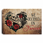 We Decided on Forever Gallery Wrapped Framed Canvas Prints - Unframed Poster, White, 0.75'' Framed Canvas
