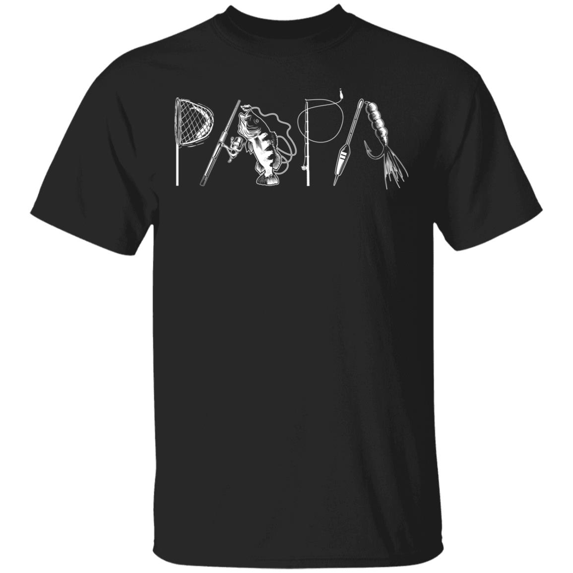 Papa Fishing T-Shirt - Funny Fathers Day Gift, Black, Unisex T-Shirt Papa Fishing T-Shirt - Funny Fathers Day Gift, Black, Unisex T-Shirt