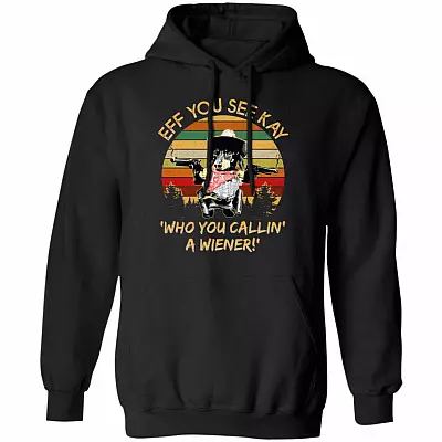 Eff U Wiener Hoodie, Black, Hoodie