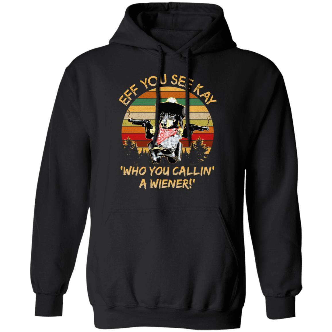 Eff U Wiener Hoodie, Black, Hoodie