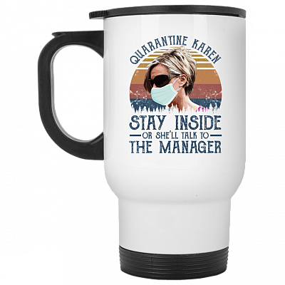 14 oz. White Travel Mug