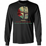 The Dadalorian Definition Like A Dad Just Way Cooler Hoodie Sweatshirt - Cool Happy Father's Day T-Shirt, Black, Long Sleeve