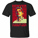Spanish Movie Character Denver WPAP T-Shirt - TV Show Lovers Shirt, Black, Unisex T-Shirt