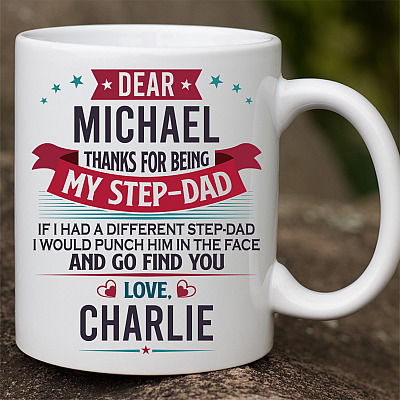 Alternative view of Personalized Thanks For Being My Step-Dad If I Had A Different Step-Dad Ceramic Coffee Mug - Beer Stein