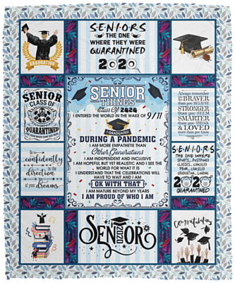 Senior Chaos Blanket, White, Cozy Plush Fleece Blanket - 50x60