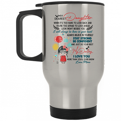 14 oz. Silver Travel Mug
