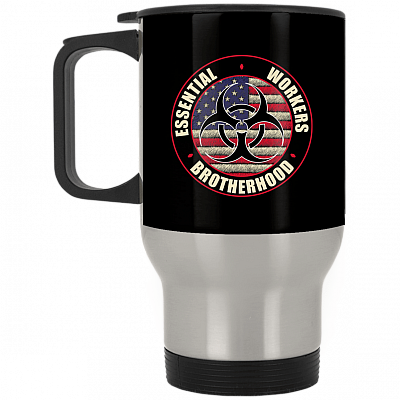 14 oz. Silver Travel Mug
