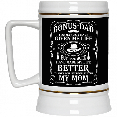 Bonus Mug, Black, 22 oz. Beer Stein