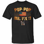 Pop-Pop Mr Fix It - Mr Fix It T-Shirt For Men, Black, Unisex T-Shirt Pop-Pop Mr Fix It - Mr Fix It T-Shirt For Men, Black, Unisex T-Shirt