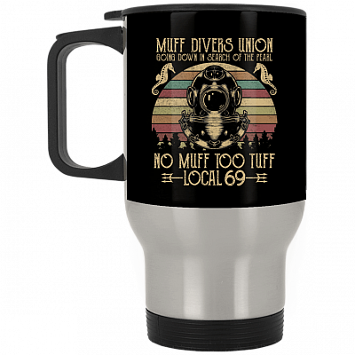 14 oz. Silver Travel Mug